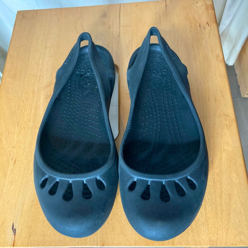 Croc sling backs